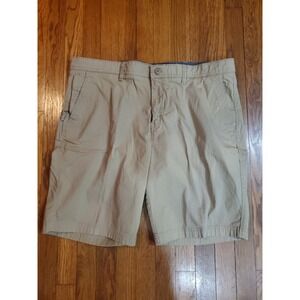 WP Weatherproof Chino Style Shorts Mens 40 x 10 Tan Flat Front Stretch